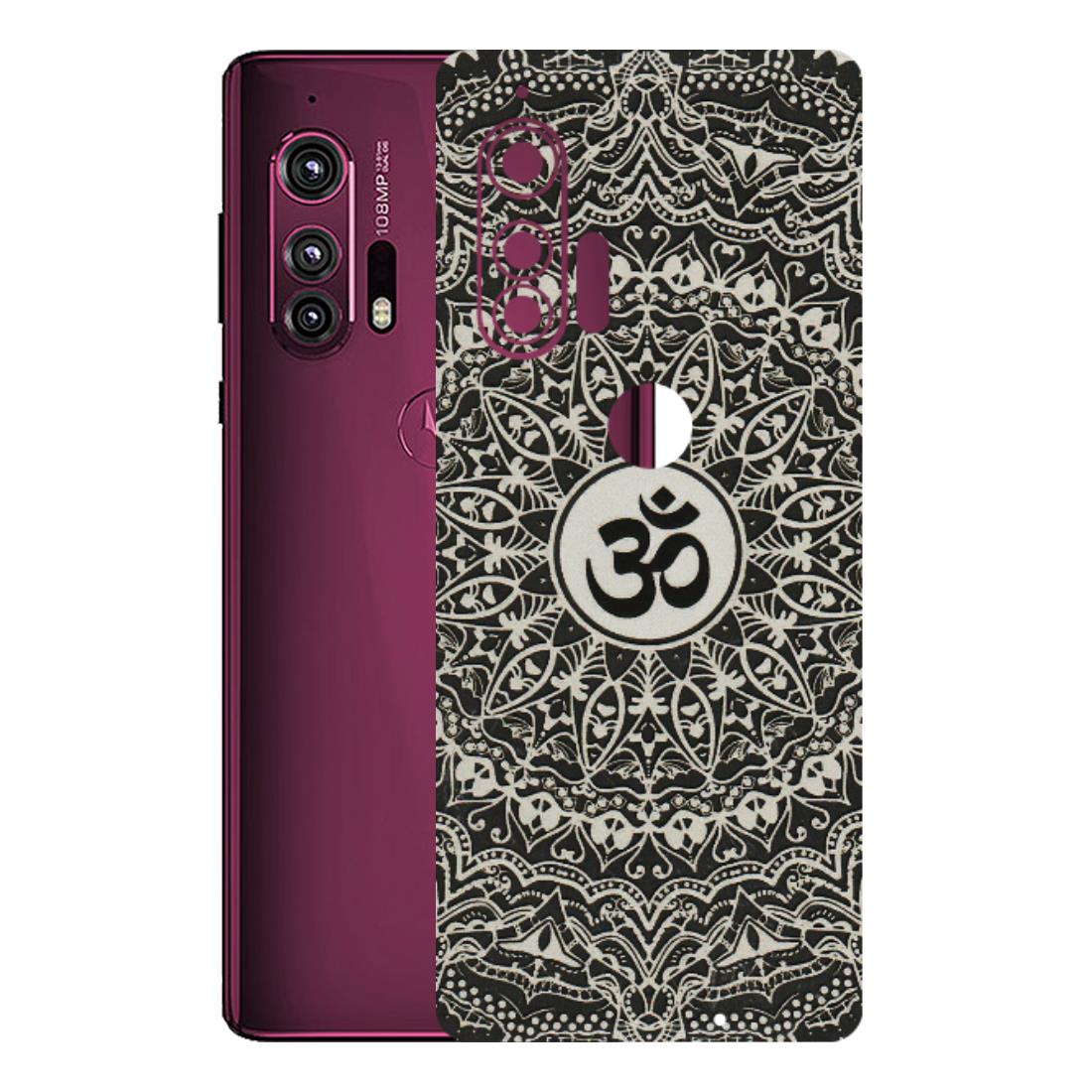 Motorola Phone Skins (All Models) - Aum Elegant Mandala - 3D Embossed Finish (L-62) Motorola Moto Edge Plus