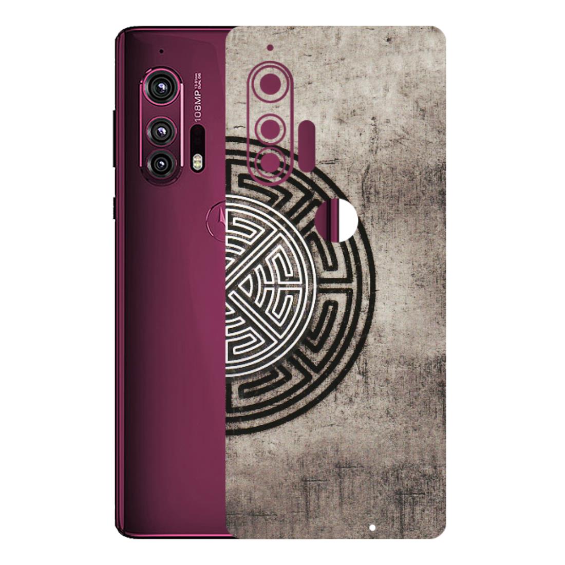 Motorola Phone Skins (All Models) - Mysterious Circular Design - 3D Embossed Finish (L-63) Motorola Moto Edge Plus