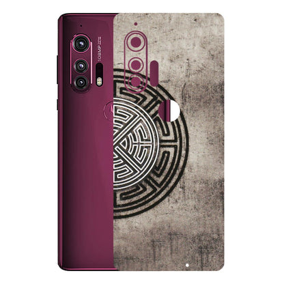 Motorola Phone Skins (All Models) - Mysterious Circular Design - 3D Embossed Finish (L-63) Motorola Moto Edge Plus
