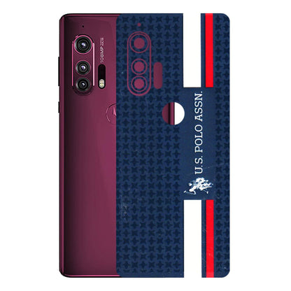 Motorola Phone Skins (All Models) - US POLO Designer Brand - 3D Embossed Finish (L-65) Motorola Moto Edge Plus