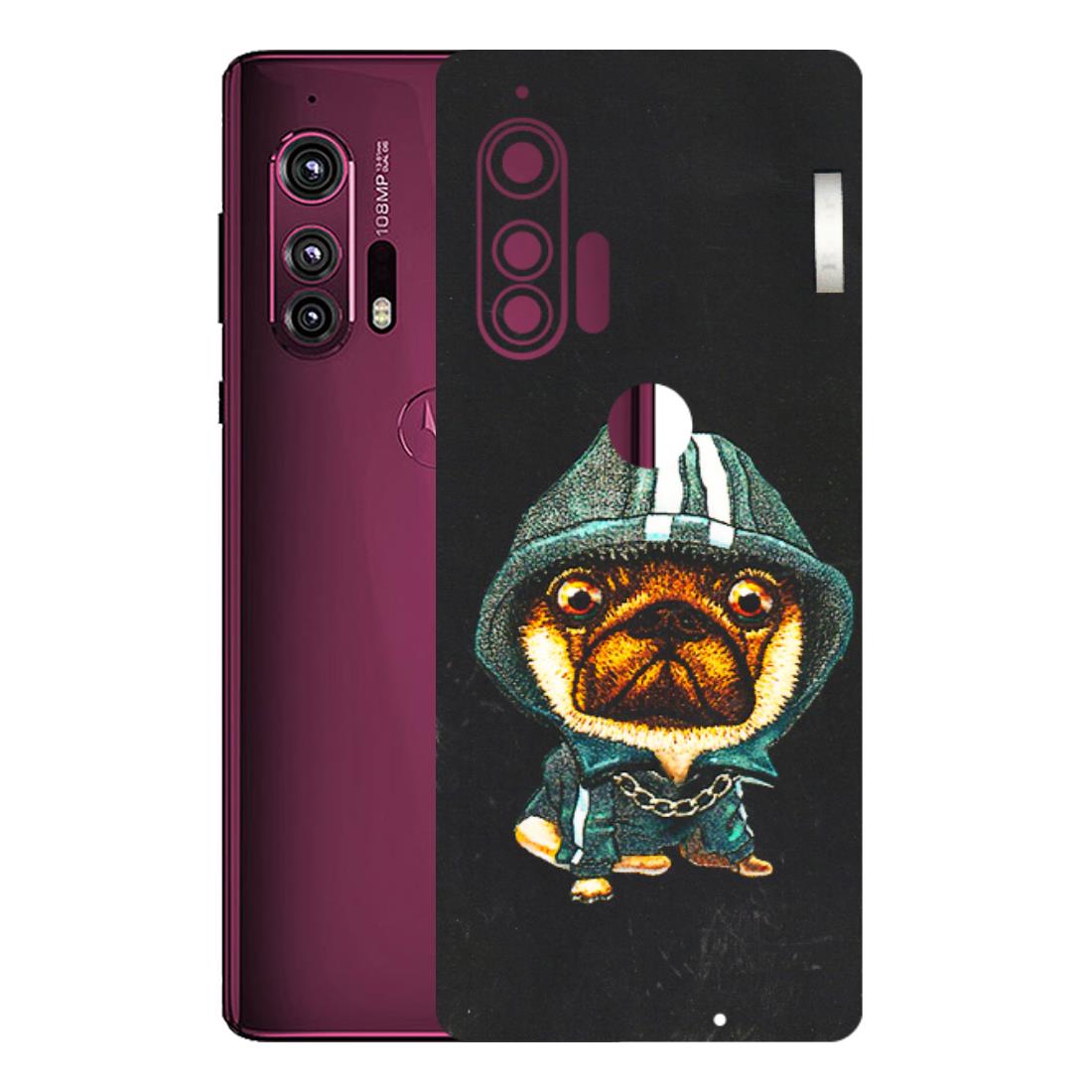 Motorola Phone Skins (All Models) - Puppy N Hoodie - 3D Embossed Finish (L-90) Motorola Moto Edge Plus