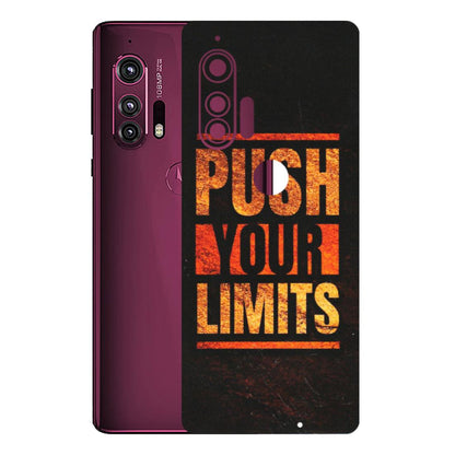 Motorola Phone Skins (All Models) - Push Your Limits - Matte Finish (M-118) Motorola Moto Edge Plus