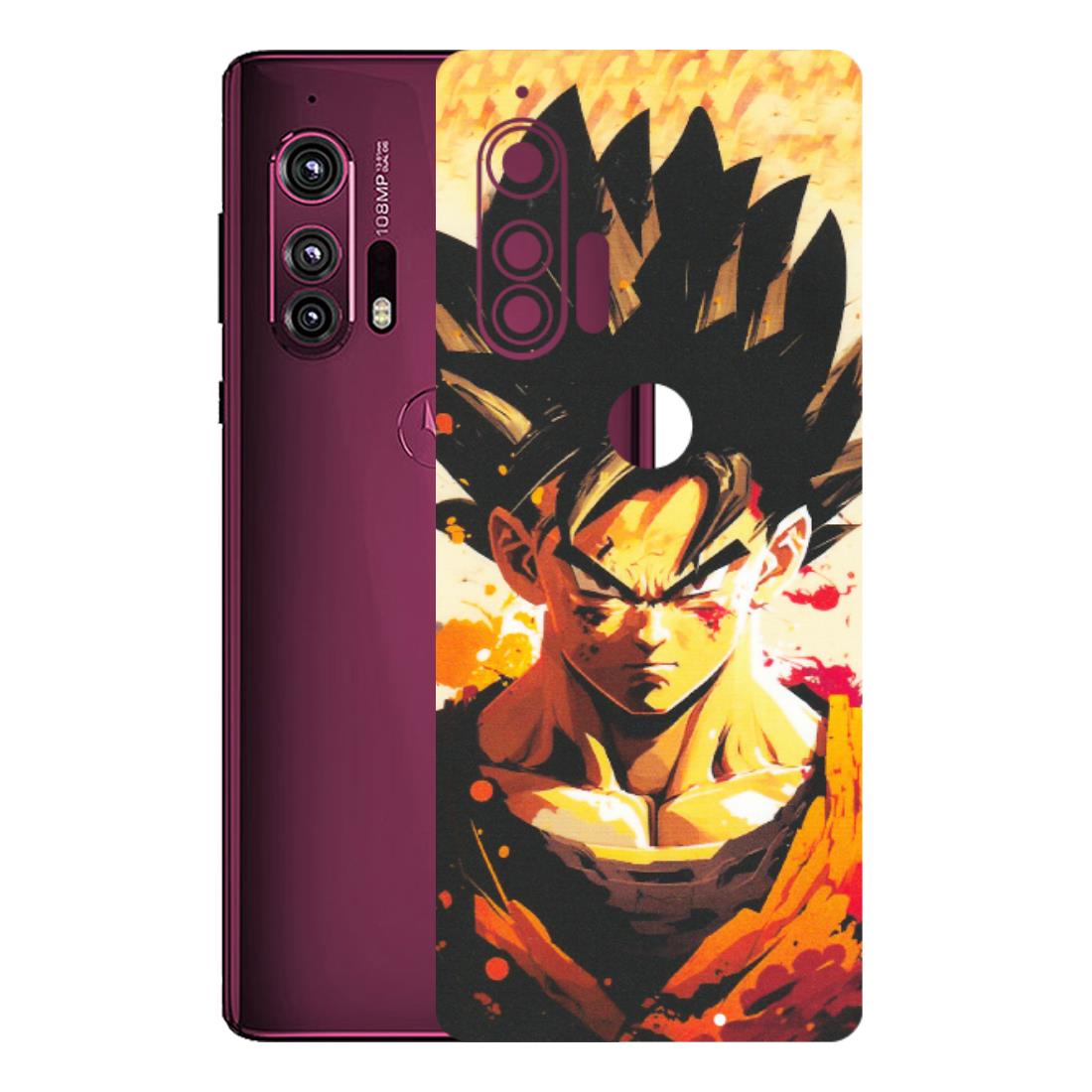 Motorola Phone Skins (All Models) - Angry Goku - Matte Finish (M-12) Motorola Moto Edge Plus
