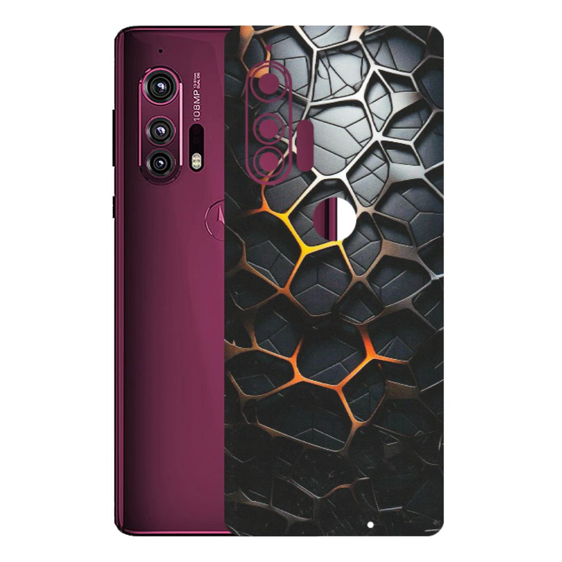 Motorola Phone Skins (All Models) - New Abstract Graphite Tiles - Matte Finish (M-130) Motorola Moto Edge Plus