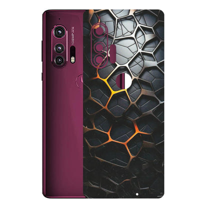 Motorola Phone Skins (All Models) - New Abstract Graphite Tiles - Matte Finish (M-130) Motorola Moto Edge Plus