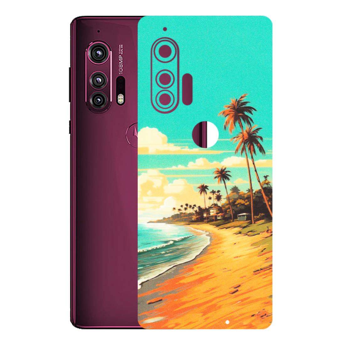 Motorola Phone Skins (All Models) - Miami Beach - Matte Finish (M-136) Motorola Moto Edge Plus