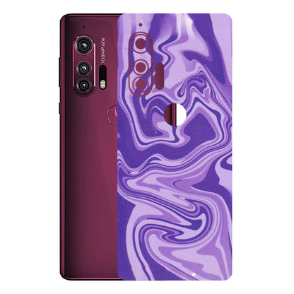 Motorola Phone Skins (All Models) - Hazy Purple Nights - Matte Finish (M-14) Motorola Moto Edge Plus
