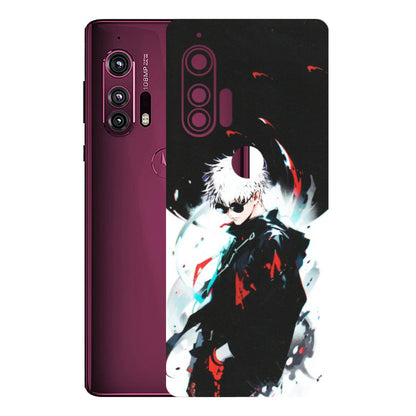 Motorola Phone Skins (All Models) - Gojo Powerful Charater Kaisen Anime - Matte Finish (M-144) Motorola Moto Edge Plus