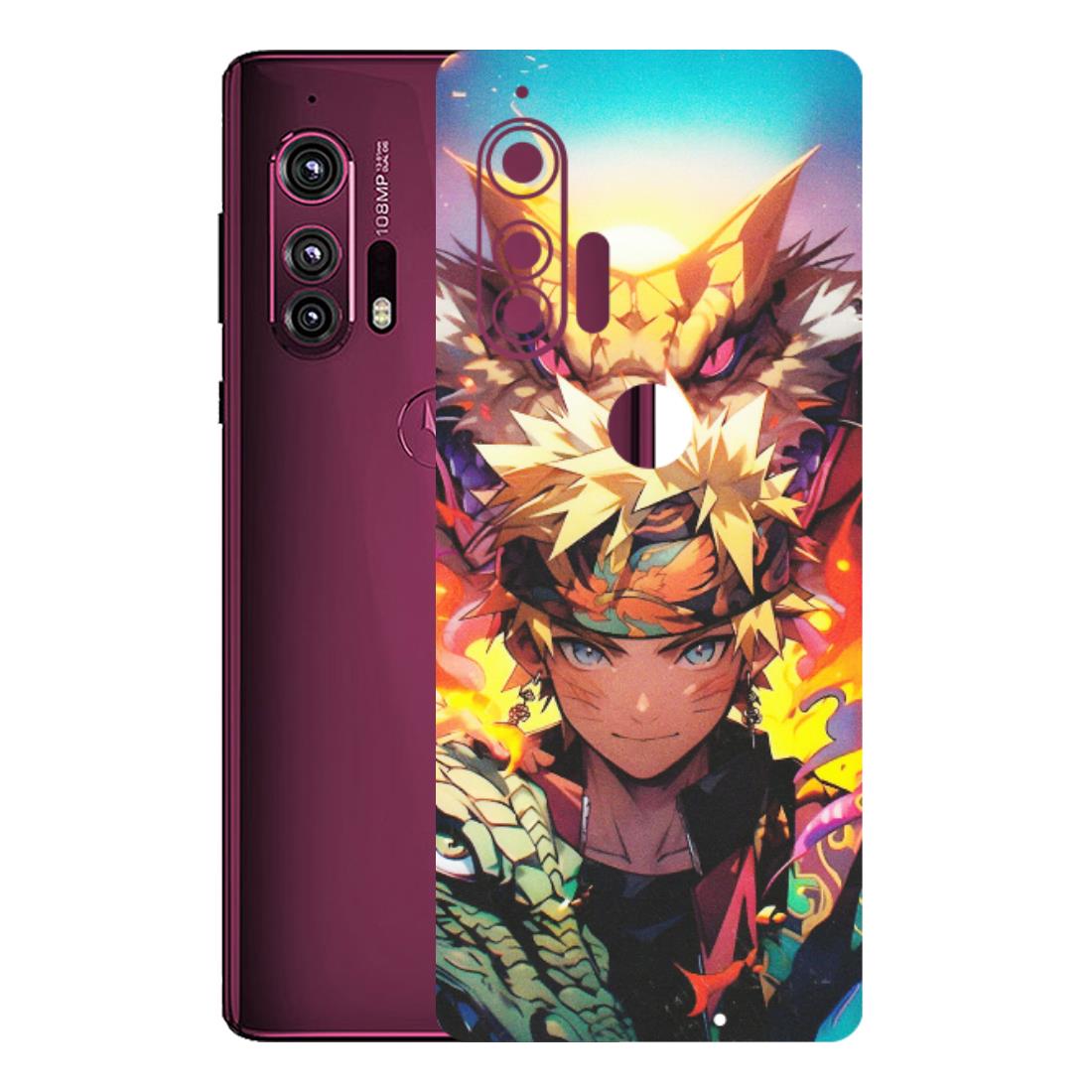Motorola Phone Skins (All Models) - Angry Naruto Anime - Matte Finish (M-148) Motorola Moto Edge Plus