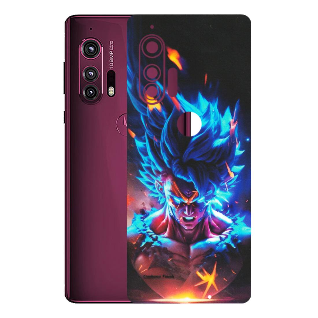 Motorola Phone Skins (All Models) - Angry Goku Dragon Ball Anime - Matte Finish (M-150) Motorola Moto Edge Plus