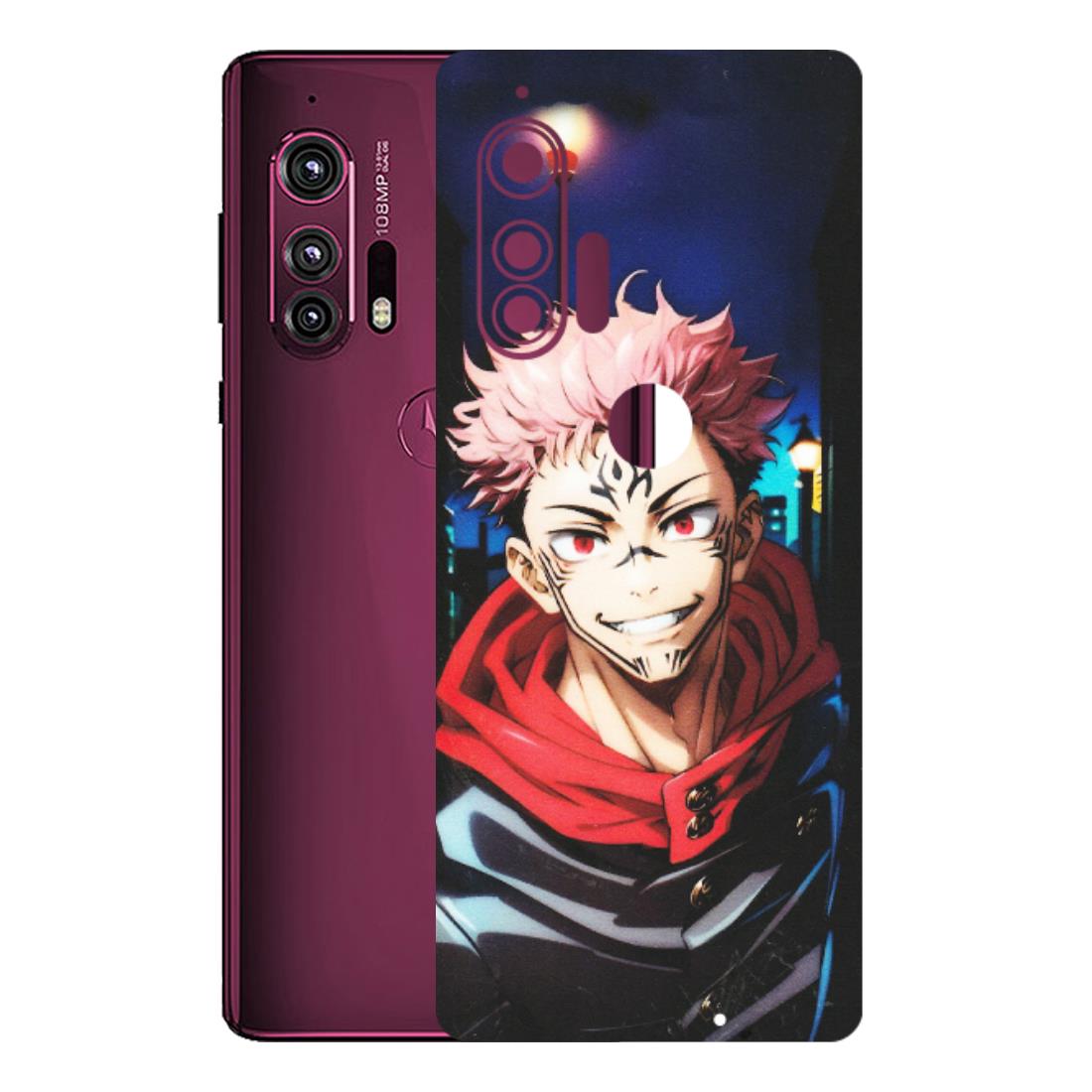 Motorola Phone Skins (All Models) - Yuji Itadori Funny Face Anime - Matte Finish (M-152) Motorola Moto Edge Plus
