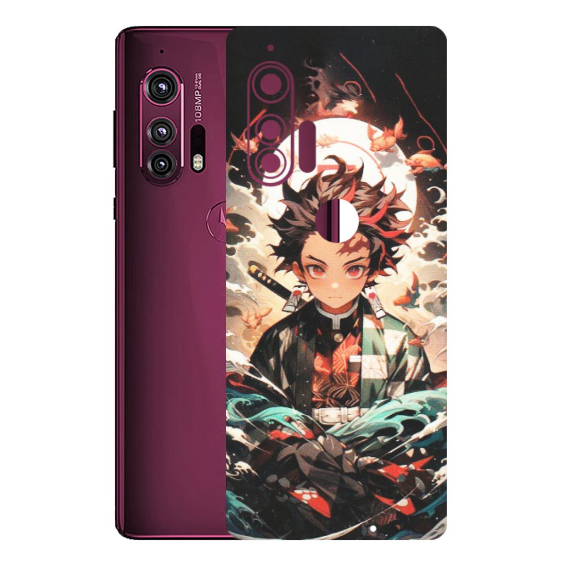 Motorola Phone Skins (All Models) - Tanjiro Demon Slayer Anime - Matte Finish (M-158) Motorola Moto Edge Plus