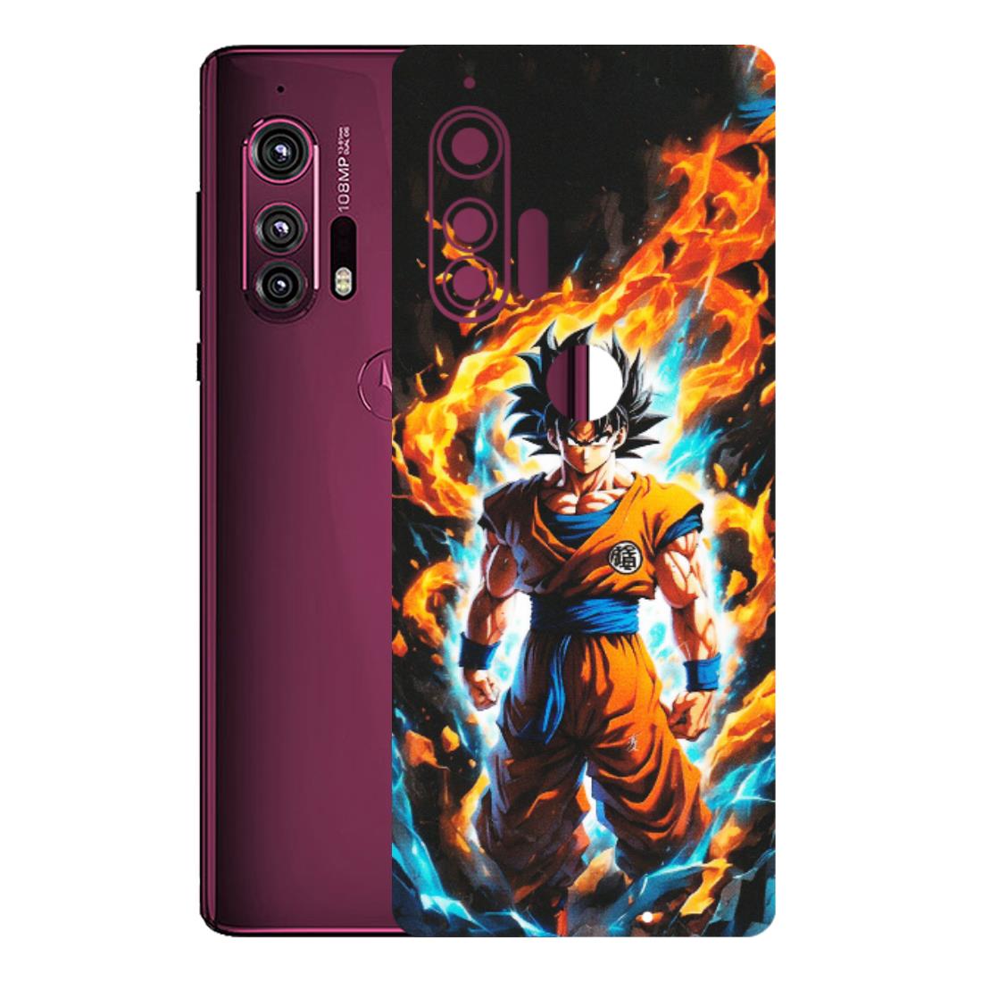 Motorola Phone Skins (All Models) - Goku Transformation Anime - Matte Finish (M-159) Motorola Moto Edge Plus