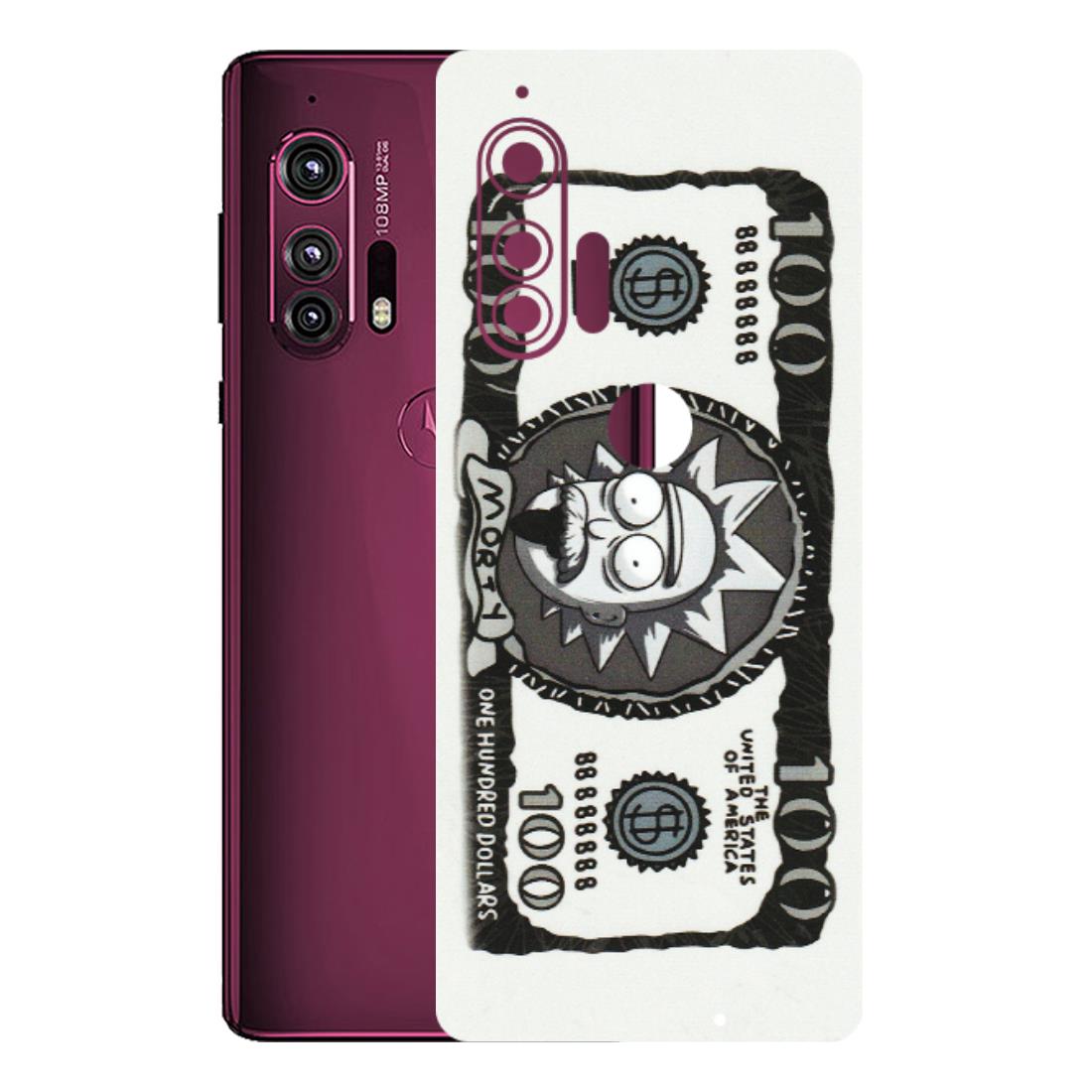 Motorola Phone Skins (All Models) - Rick And Morty Hundred Dollar Anime - Matte Finish (M-161) Motorola Moto Edge Plus