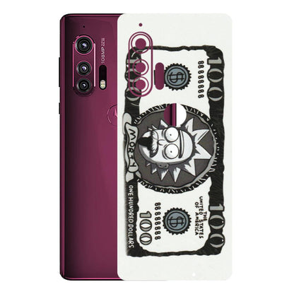 Motorola Phone Skins (All Models) - Rick And Morty Hundred Dollar Anime - Matte Finish (M-161) Motorola Moto Edge Plus