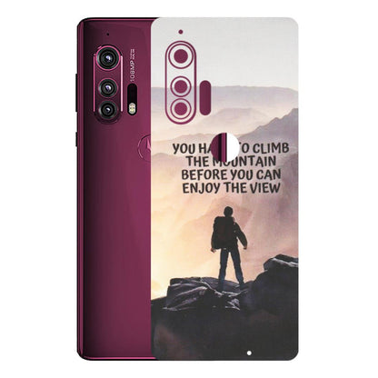 Motorola Phone Skins (All Models) - Motivational Hiking Mountain - Matte Finish (M-28) Motorola Moto Edge Plus