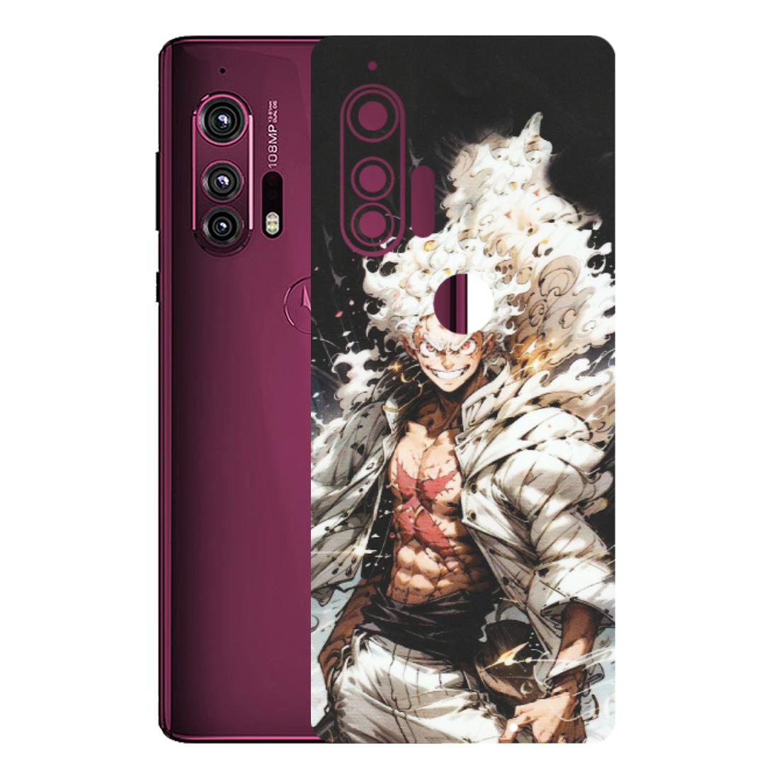 Motorola Phone Skins (All Models) - Anime Angry Classy Character - Matte Finish (M-34) Motorola Moto Edge Plus