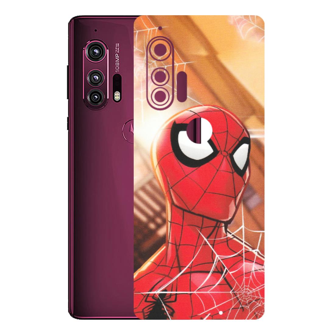 Motorola Phone Skins (All Models) - Spiderman Face New - Matte Finish (M-41) Motorola Moto Edge Plus