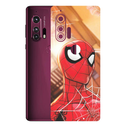 Motorola Phone Skins (All Models) - Spiderman Face New - Matte Finish (M-41) Motorola Moto Edge Plus