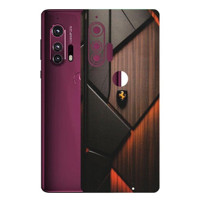 Motorola Phone Skins (All Models) - Lambo Beauty Wood Pattern Sober - Matte Finish (M-51) Motorola Moto Edge Plus