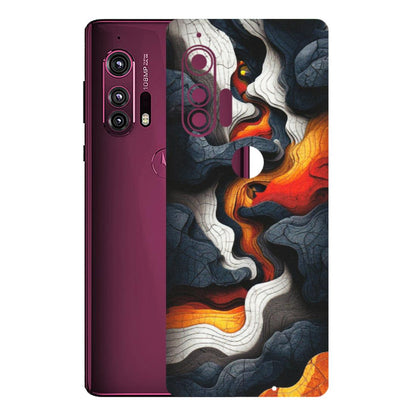 Motorola Phone Skins (All Models) - Abstract Volcanic Layers - Matte Finish (M-52) Motorola Moto Edge Plus