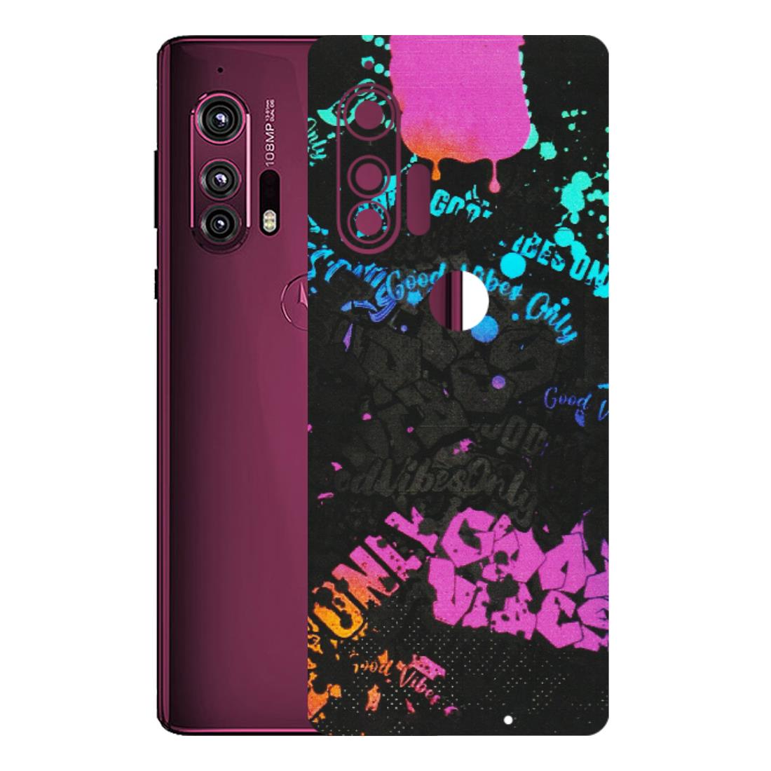 Motorola Phone Skins (All Models) - Majestic Black Vibes - Matte Finish (M-62) Motorola Moto Edge Plus