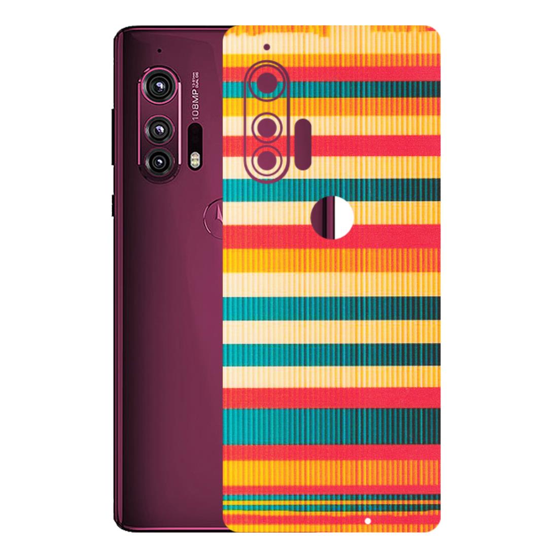 Motorola Phone Skins (All Models) - Colourful Stripes Soothing Effect - Matte Finish (M-86) Motorola Moto Edge Plus