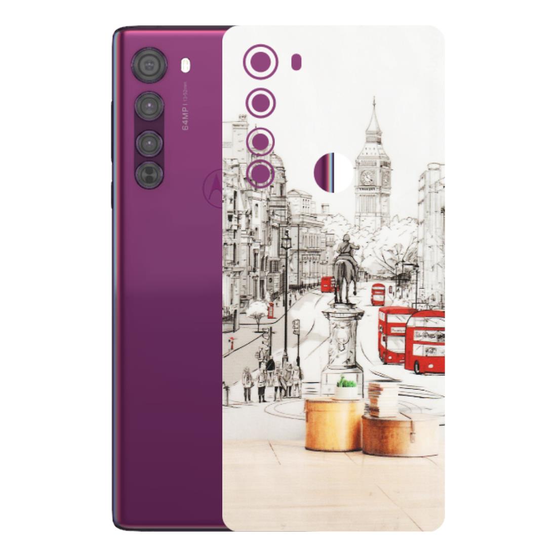 Motorola Phone Skins (All Models) - London Street - Transparent Finish (T-02) Motorola Moto Edge
