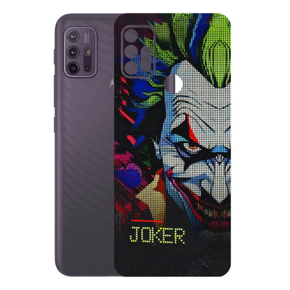 Motorola Phone Skins (All Models) - Joker Dot Matrix - 3D Embossed Finish (L-08) Motorola Moto G10 Power
