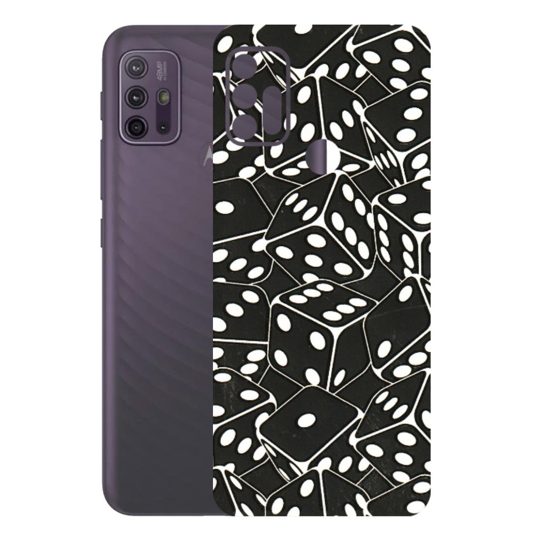 Motorola Phone Skins (All Models) - Big Black Dices - 3D Embossed Finish (L-106) Motorola Moto G10 Power