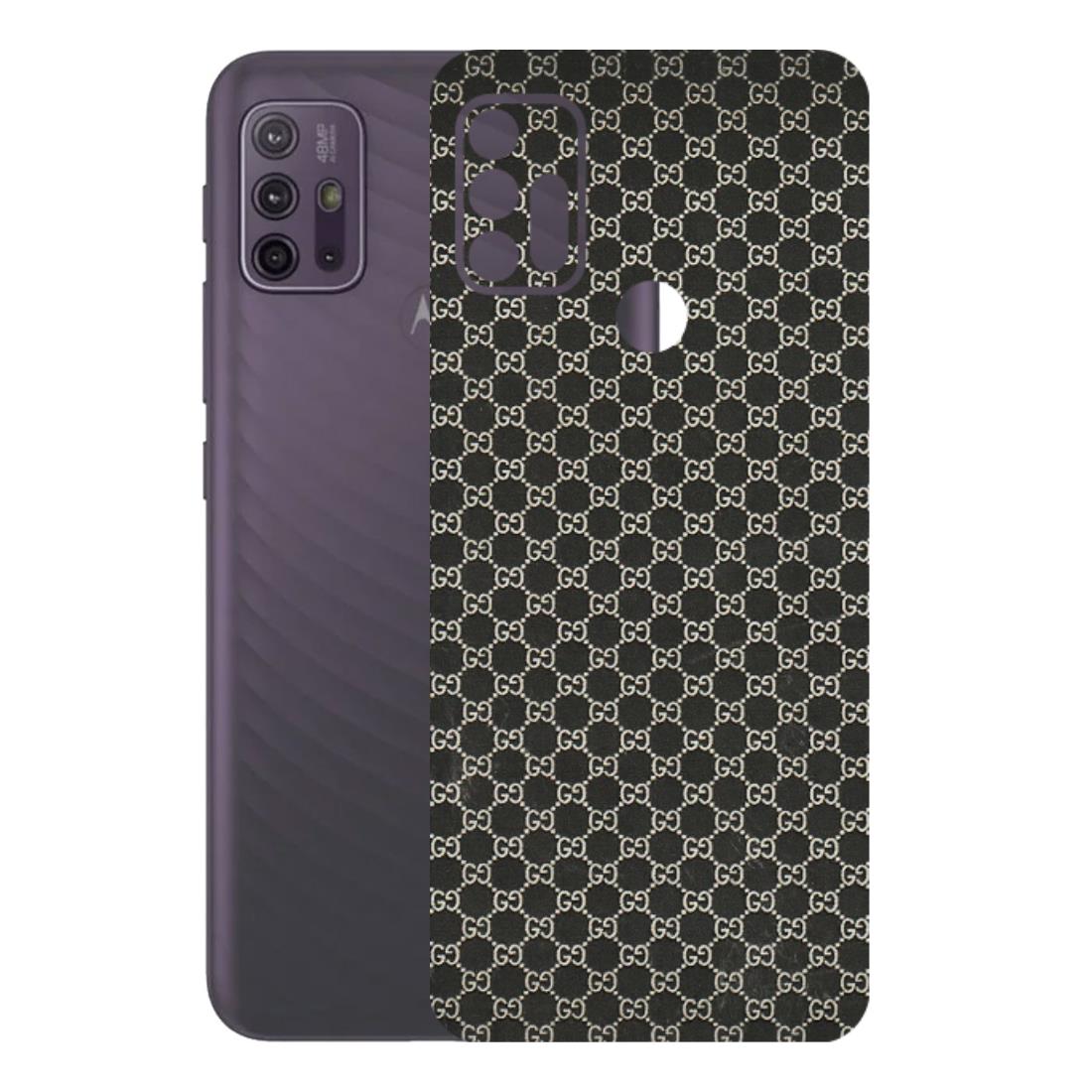 Motorola Phone Skins (All Models) - Black G Print - 3D Embossed Finish (L-109) Motorola Moto G10 Power