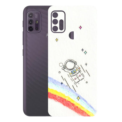Motorola Phone Skins (All Models) - Milkyway Astronaut - 3D Embossed Finish (L-110) Motorola Moto G10 Power