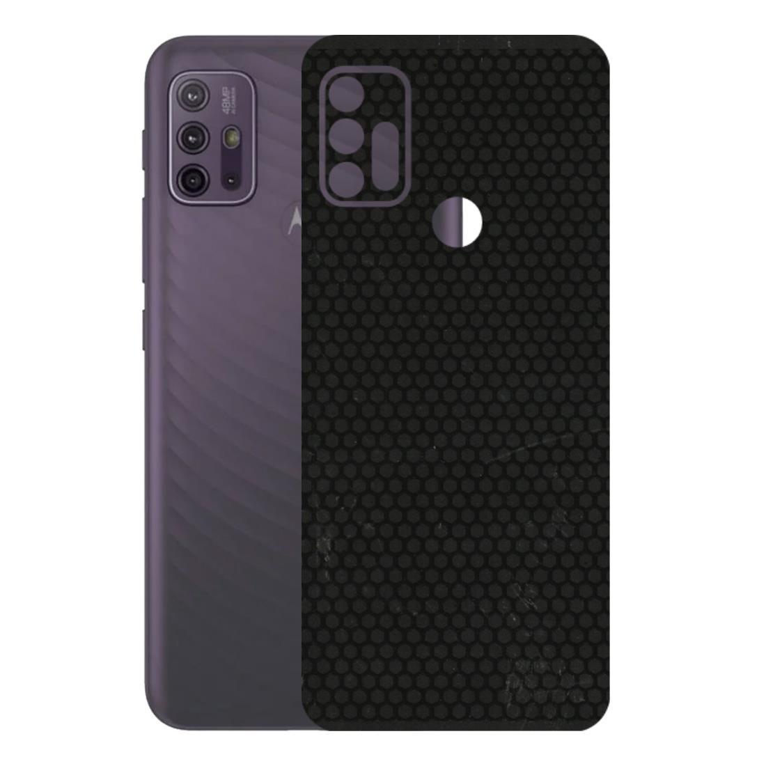 Motorola Phone Skins (All Models) - Black honeycomb - 3D Embossed Finish (L-114) Motorola Moto G10 Power