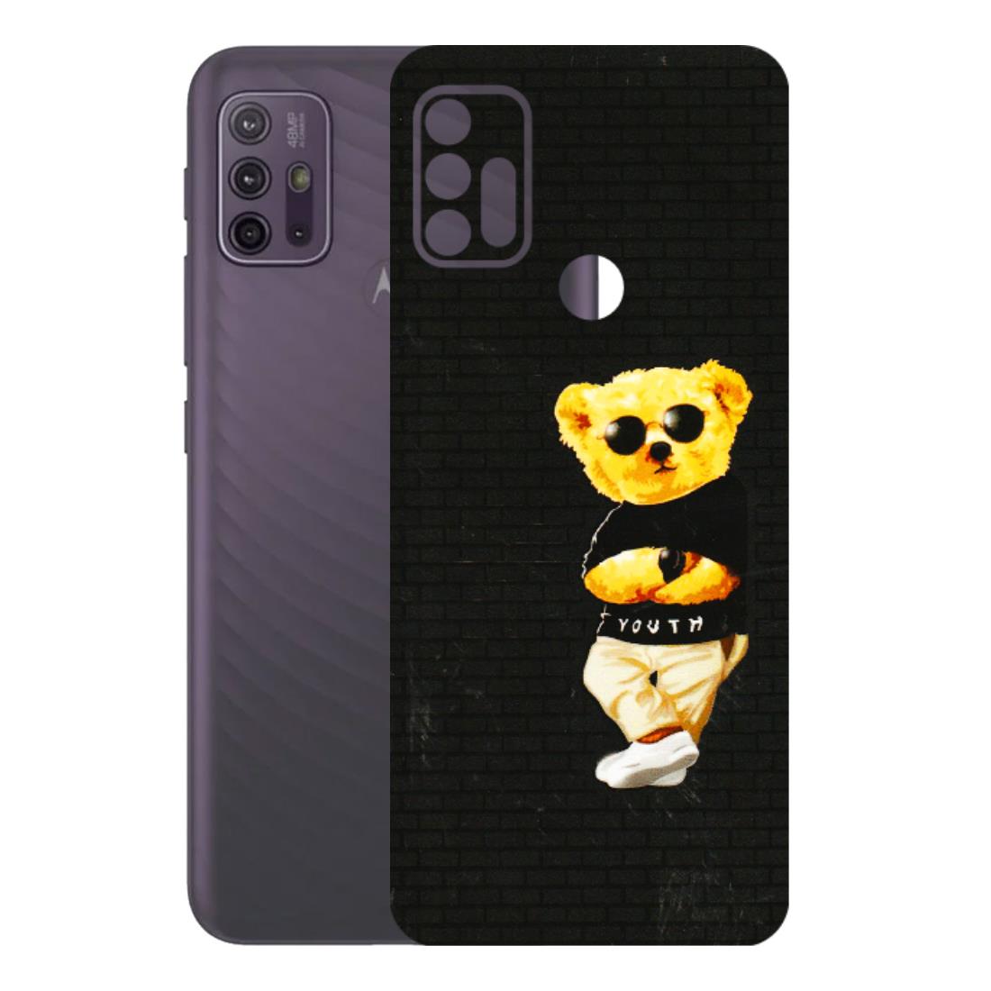 Motorola Phone Skins (All Models) - Classy Teddy Bear - 3D Embossed Finish (L-116) Motorola Moto G10 Power