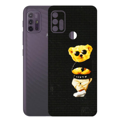 Motorola Phone Skins (All Models) - Classy Teddy Bear - 3D Embossed Finish (L-116) Motorola Moto G10 Power