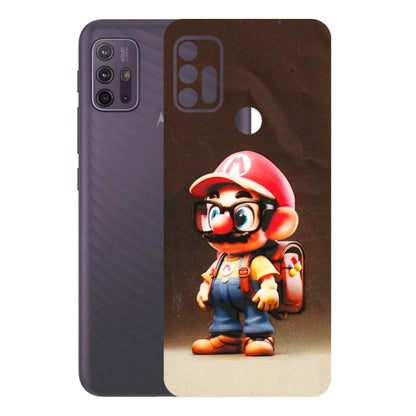 Motorola Phone Skins (All Models) - Little Mario - 3D Embossed Finish (L-119) Motorola Moto G10 Power
