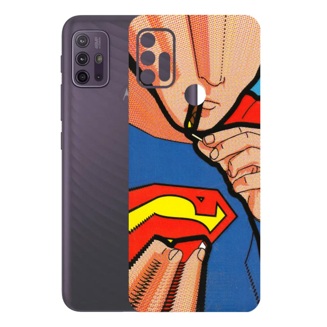 Motorola Phone Skins (All Models) - Superman Sutta - 3D Embossed Finish (L-130) Motorola Moto G10 Power