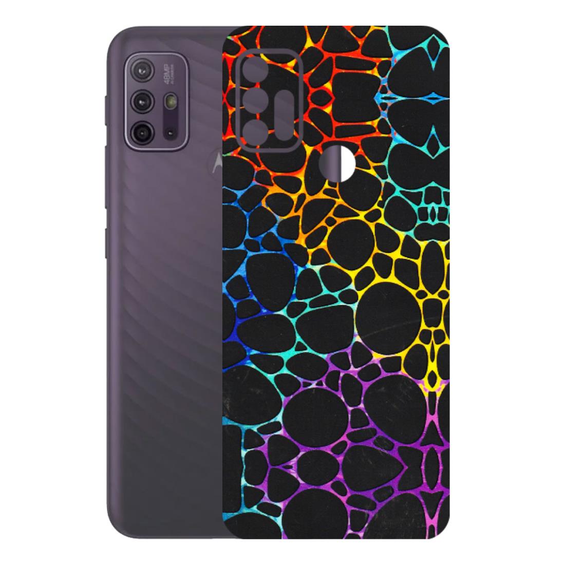 Motorola Phone Skins (All Models) - Abstract Art MultiColour - 3D Embossed Finish (L-133) Motorola Moto G10 Power