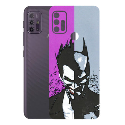 Motorola Phone Skins (All Models) - Batman & Joker - 3D Embossed Finish (L-143) Motorola Moto G10 Power