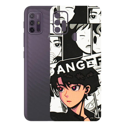 Motorola Phone Skins (All Models) - Danger Anime - 3D Embossed Finish (L-155) Motorola Moto G10 Power