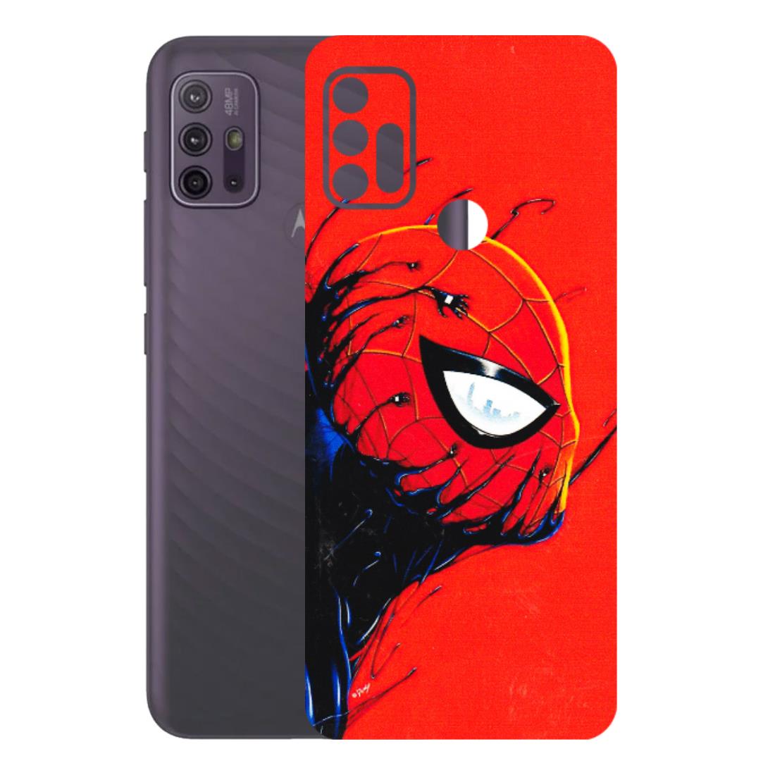 Motorola Phone Skins (All Models) - Spiderman Face Venom - 3D Embossed Finish (L-165) Motorola Moto G10 Power
