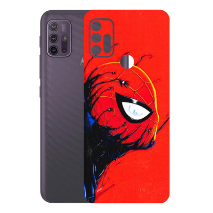 Motorola Phone Skins (All Models) - Spiderman Face Venom - 3D Embossed Finish (L-165) Motorola Moto G10 Power