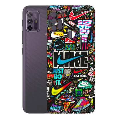 Motorola Phone Skins (All Models) - Just Do It Doodles - 3D Embossed Finish (L-166) Motorola Moto G10 Power