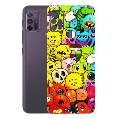 Motorola Phone Skins (All Models) - Angry Funkies - 3D Embossed Finish (L-169) Motorola Moto G10 Power