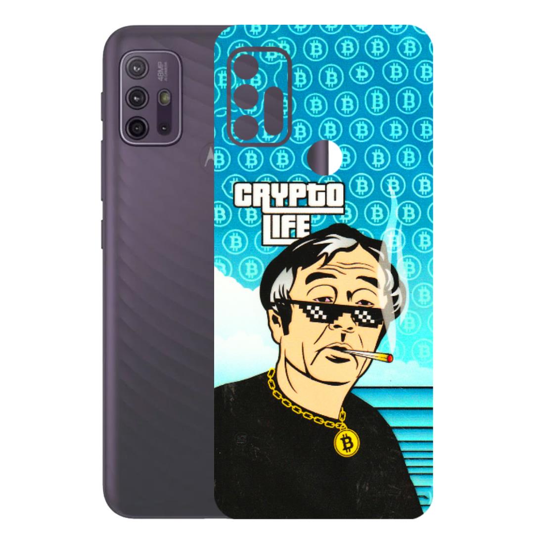 Motorola Phone Skins (All Models) - Crypto Thug Life - 3D Embossed Finish (L-179) Motorola Moto G10 Power