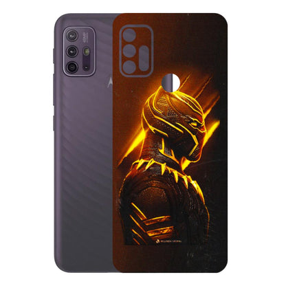 Motorola Phone Skins (All Models) - Gold Black Panther - 3D Embossed Finish (L-181) Motorola Moto G10 Power