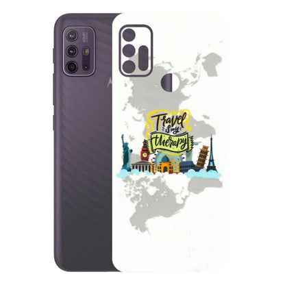 Motorola Phone Skins (All Models) - Travel Therapy - 3D Embossed Finish (L-199) Motorola Moto G10 Power