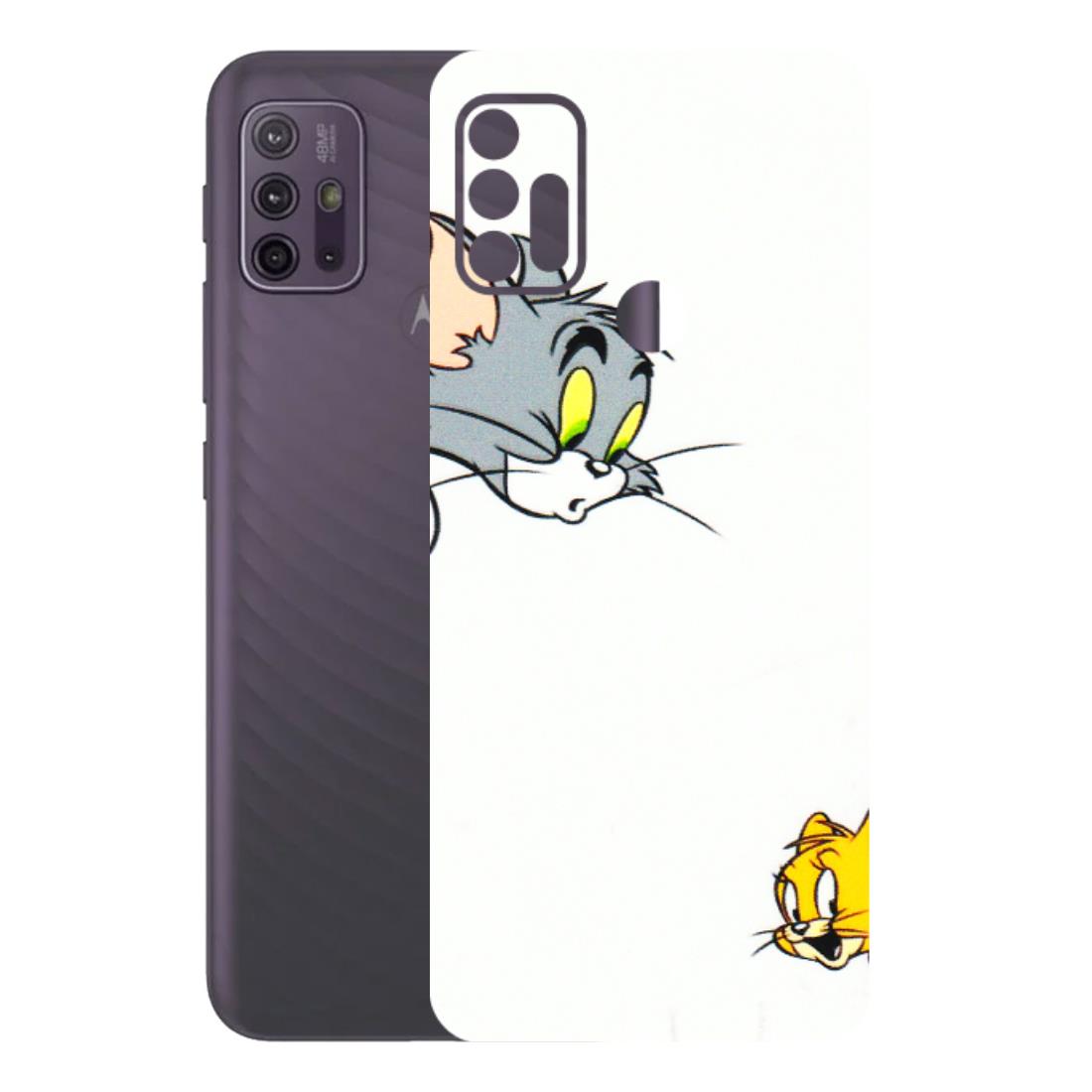 Motorola Phone Skins (All Models) - Cute Tom And Jerry - 3D Embossed Finish (L-220) Motorola Moto G10 Power