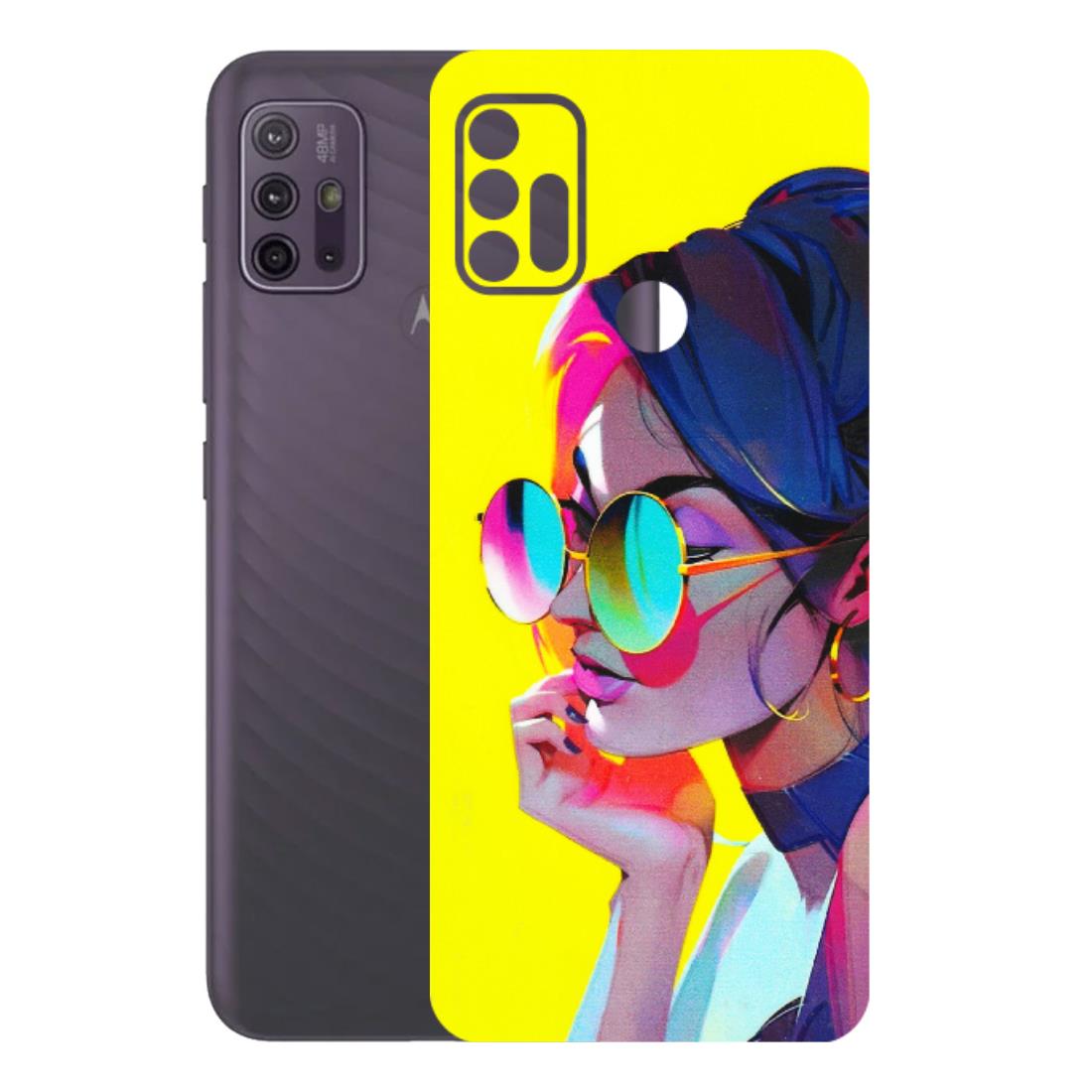 Motorola Phone Skins (All Models) - Bold Stylish Girl - 3D Embossed Finish (L-222) Motorola Moto G10 Power