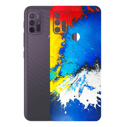 Motorola Phone Skins (All Models) - Acrylic Paint Spill - 3D Embossed Finish (L-229) Motorola Moto G10 Power